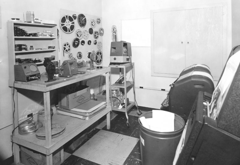 Film editing station