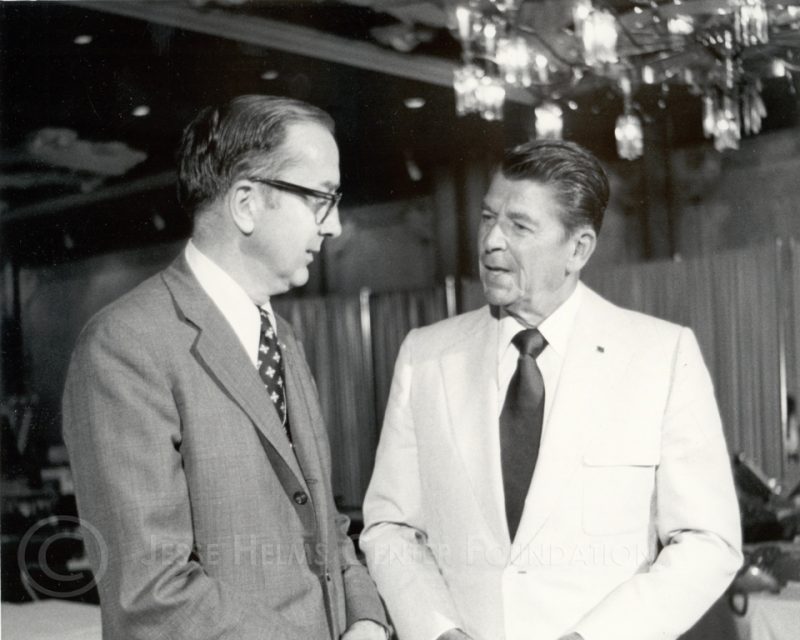Senator Helms with President Reagan