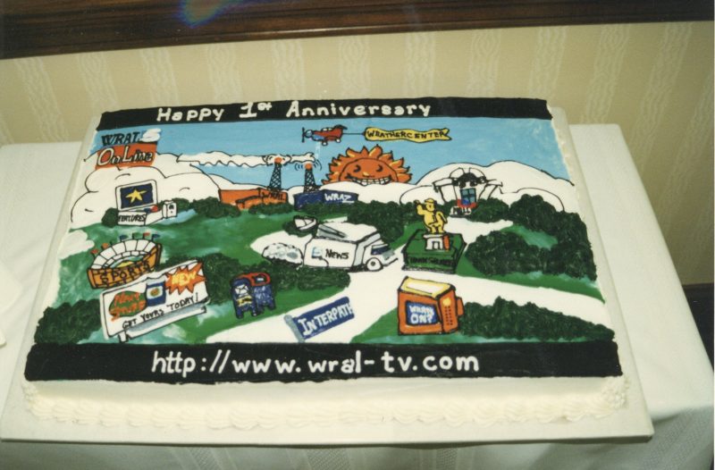 WRAL.com birthday cake