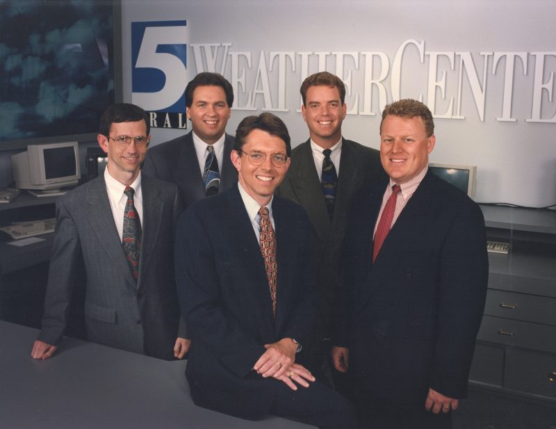 WRAL Weather team in 1990s