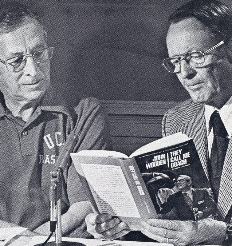 Coach John Wooden and Reverend Jimmy Morriss