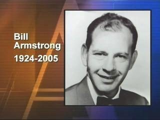 Early WRAL-TV anchorman Bill Armstrong