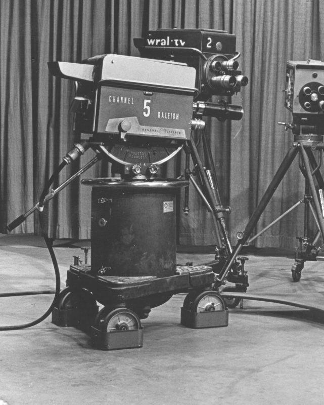 Early WRAL-TV studio camera