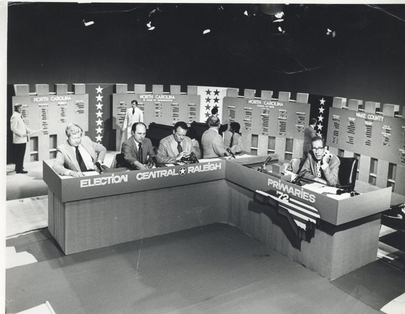 Election Central anchors and set 1972