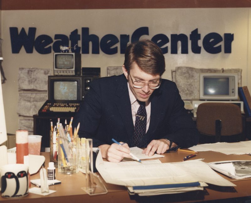 Greg Fishel in the WeatherCenter