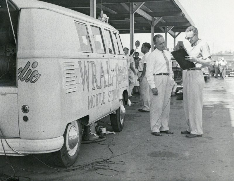 WRAL FM remote in 1958