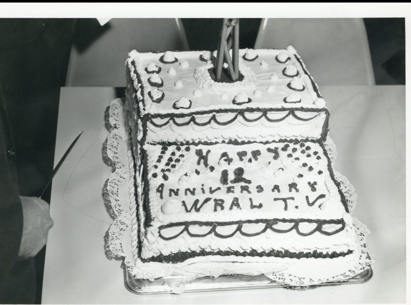 WRAL-TV 12th anniversary cake