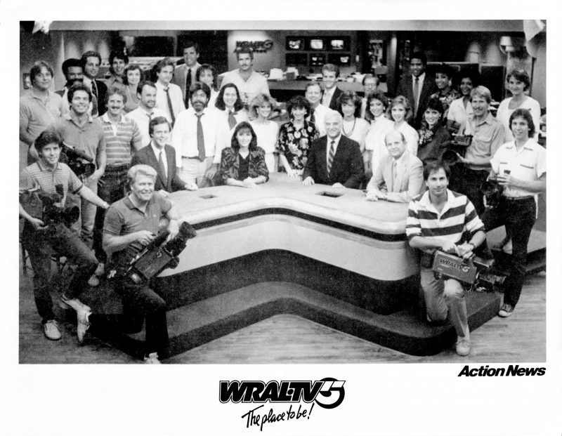 WRAL-TV Action News team in 1986
